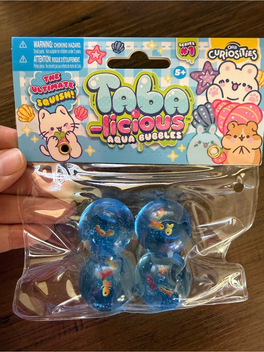 Taba-licious Aqua Bubbles- 4 Ball Squish- Set